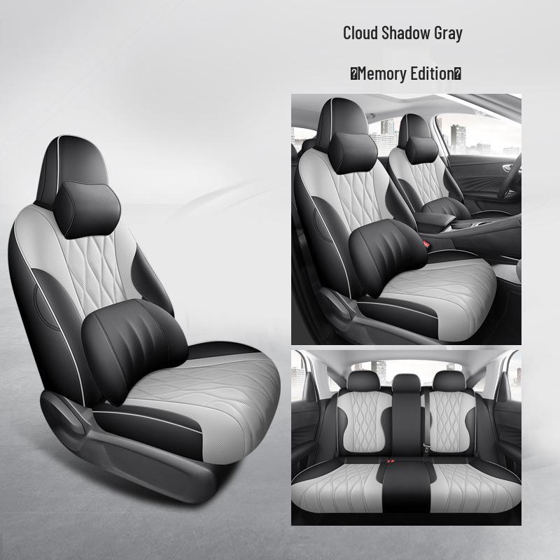 Подушка на сиденье автомобиля Roewe D7 из натуральной кожи - Универсальная посадка, Возможна дропшиппинг, Всесезонный комфорт для пятиместных автомобилей