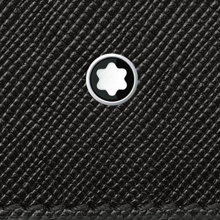 Montblanc Коллекция Meisterstück Кожаный кошелек из телячьей кожи Мужской кошелек Черный 130077