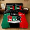 Постельное белье с узором Неймеген (Nec Nijmegen) Комплект одеяла Пододеяльник Наволочка Домашний Декор Подарок на День Рождения (1 * пододеяльник + 2 * наволочка без наполнителя)