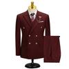 Мужской костюм Slim Fit формальный деловой рабочий костюм комплект из 2 предметов (Куртка+Брюки)