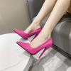 Super High Heels Shoes for Women Red Bottom Pumps Luxury Pointed Toe Wedding Shoe Sexy ladies Thin Heels Patent Leather Stiletto