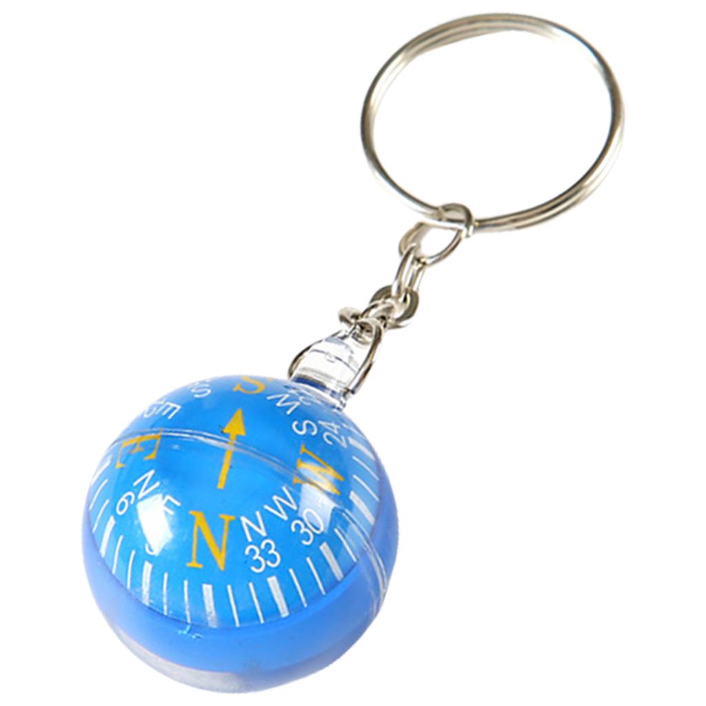 Portable Keyring Compass With Floating Dial Accessory for Hiking Camping Outdoor Survival and Travel Adventures