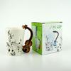 Ceramic Violin Shaped Music Water Cup Musical Instrument Mug Breakfast Cup Ceramic Cup