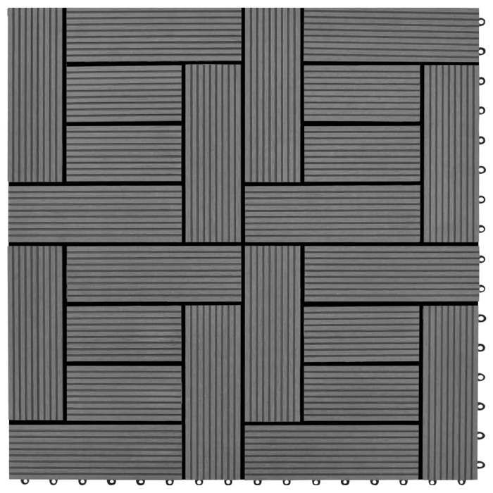 VidaXL 22x Terrace Tiles Patio Tiles Balcony Tiles Garden Tiles Floor Tiles 277799