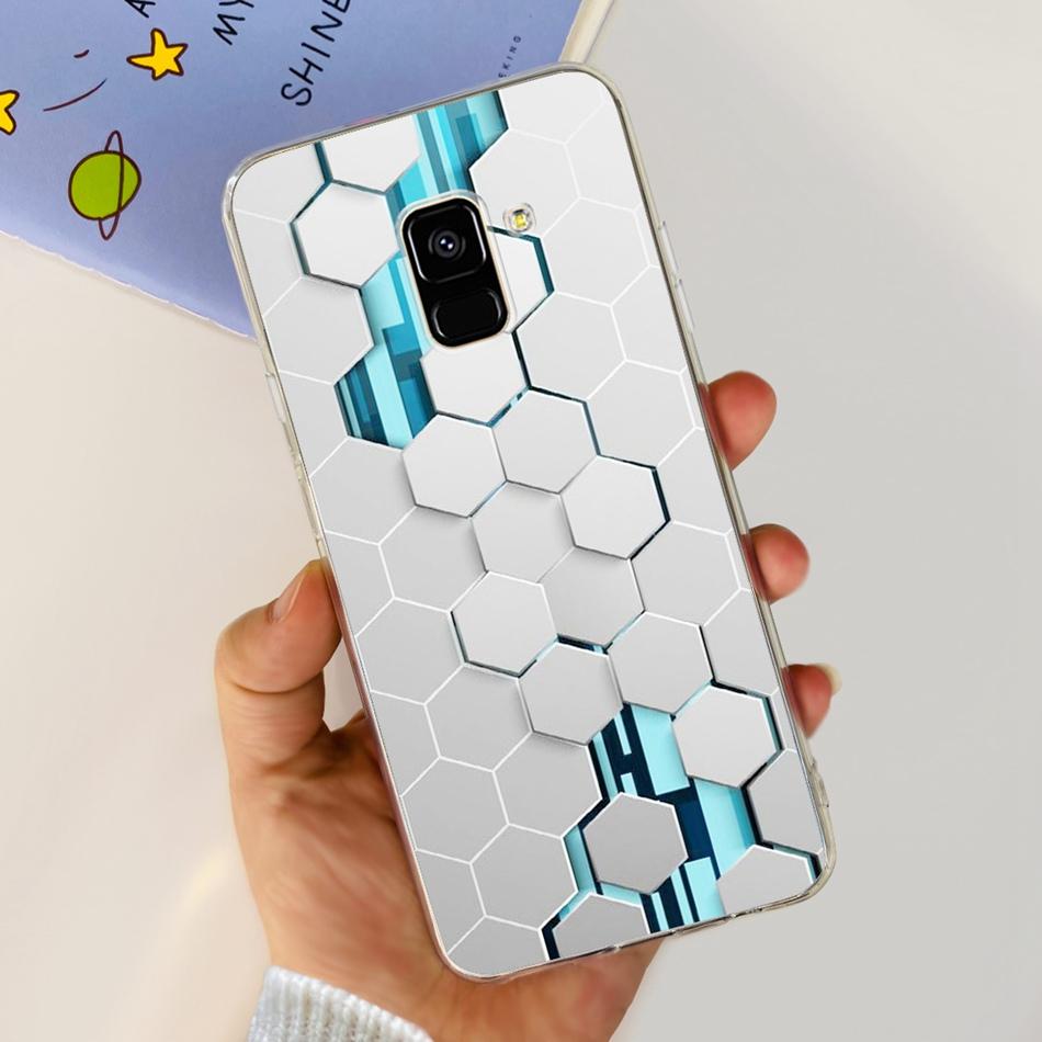 Для Samsung Galaxy A8 (2018) / A8+ (2018) Мягкий силиконовый TPU чехол SM-A730F A530F для Samsung A 8 A8 Plus, милые чехлы с мультяшными пандами