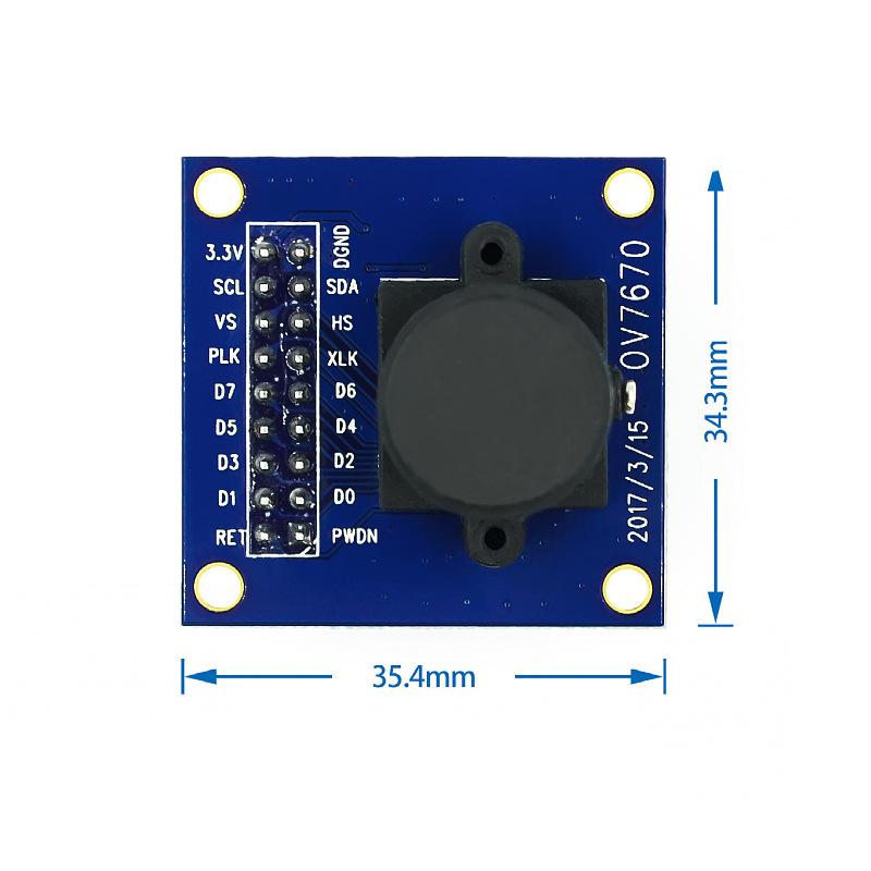 Комплект модуля камеры OV7670 со драйвером STM32 для платы для электронного обучения с микроконтроллером