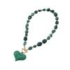 Colorful Statement Necklace Large Heart Pendant Chain Necklace  Holiday