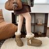 Женские модные ботинки с пряжкой, легкие, увеличивающие рост, с мягкой подошвой, зимние, теплые, на меху, одна пара, утепленные, на подкладке, нескользящие, повседневные, спортивные, хлопковые ботинки