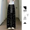 Petite High Waist Bow Wide-Leg Ice Silk Pants - Women's Summer Style