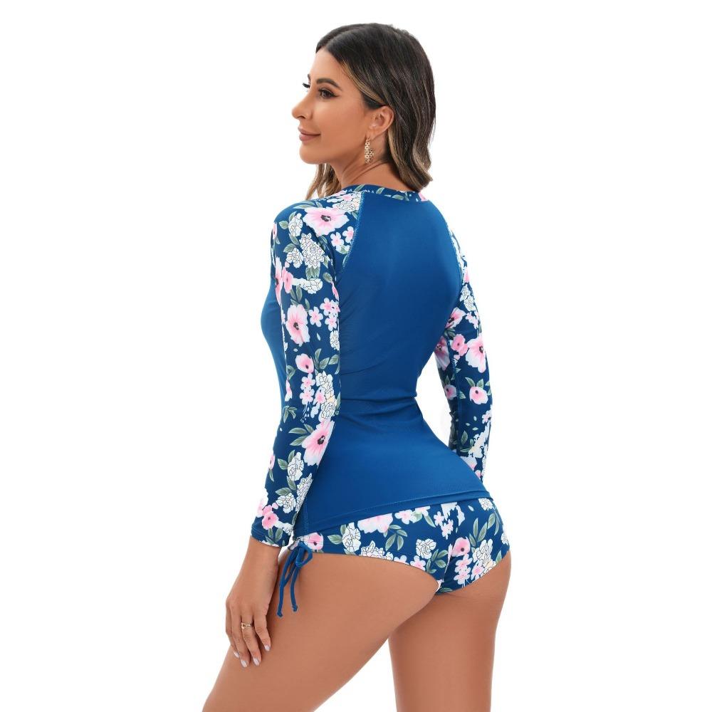 Два раздельных солнцезащитных костюма для серфинга с длинными рукавами, боксеры, солнцезащитные гидрокостюмы