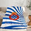 Real Sociedad Crest Design Portable Blanket/Soft Blanket Bedding Blanket Suitable for Travel Camping Living Rooms Offices Sofas Fan Gifts