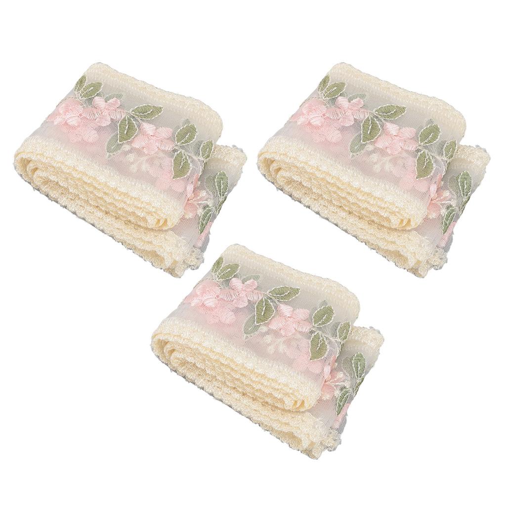 3 шт. кружевной ленты 3,54 дюйма 2 ярда цветочный узор кружевная отделка для поделок изготовление повязок на голову свадебный декор