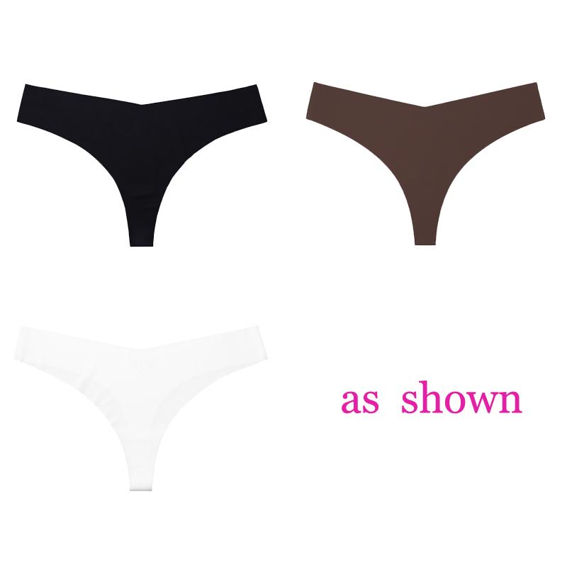 3 шт./лот, женские сексуальные трусики из ледяного шелка с низкой талией, нижнее белье без следов, стринги, женские стринги, дышащее нижнее белье, искушение, нижнее белье