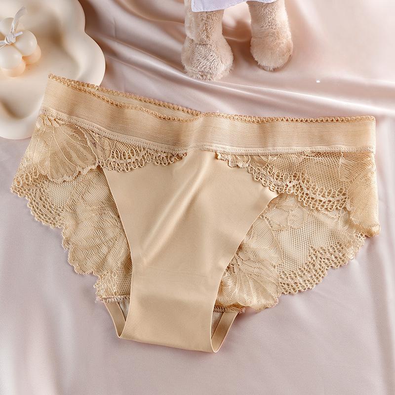 Seamless Panties Women Plus Size Sexy Transparent Lace Panties Women Breathable Hip Lift Briefs Women