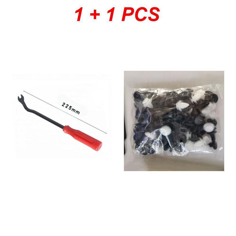 100 шт. автомобильных зажимов для крепления автомобиля, 6 размеров, набор фиксаторов для обшивки дверей, заклепок с инструментом для разборки