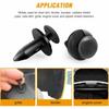 200Pcs Mixed Plastic Car Door Panel Fastener Vehicle Bumper Clips Retainer Fasteners with 1 Pry Tool