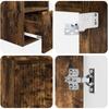 Bathroom Furniture Set 5 pcs Smoked Oak 33 x 34.5 x 160 cm