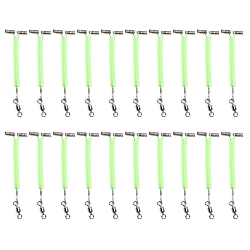20 шт./набор Светящиеся трубки Рыболовные оснастки с вертлюжками качения Т-образный баланс 3-сторонний соединитель рычагов Изготовление лески Снасти