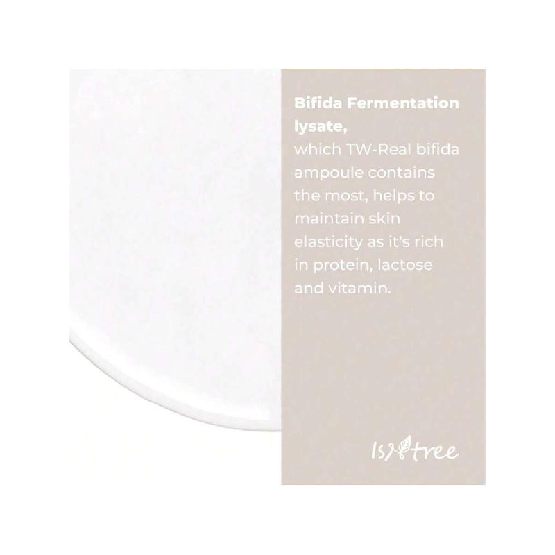 Isntree TW-Real Бифида Ампула 50 мл | Уход за эластичностью кожи | Смягчает текстуру кожи | Уход за тоном и морщинами | Насыщенное питание