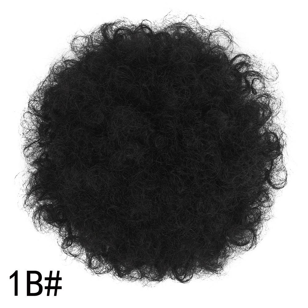 Kinky Curly Hair Bun, Large & Small Size Caterpillar Hair Bun, Fluffy Afro Puff Wig Bun, Hairpiece Bun