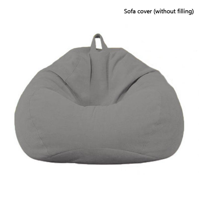 Trendy Unisex Living Room Beanbags Lounger Lazy Sofa Bean Bag Cover Indoor Seat Bean Bag For Adults Kids(No Filling) Without Filler Large Sofa Cover