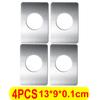 Door Lock Repair Plate Stainless Steel Circular Lock Fixing Plate Hinge Door Handle Installation Reinforcer Hardware Accessories