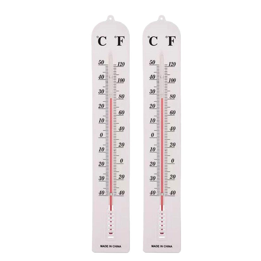 2 шт. Термометр от -40 до 120 F Печатная шкала от -40 до 50 C Садовый декор Показания в Фаренгейтах Для сада Теплицы