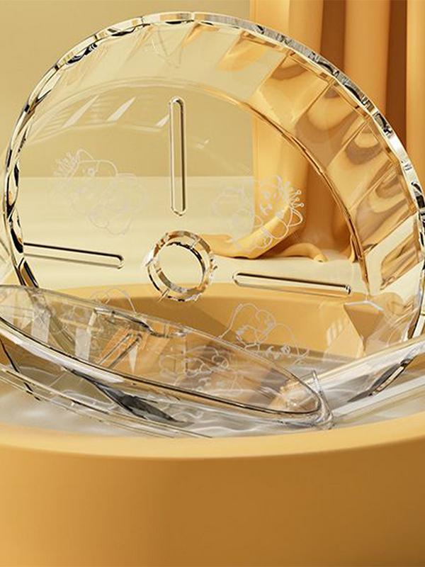 Бесшумное колесо для хомяка, тихий спиннер, колеса для упражнений мелких животных, супер тихий, ежик, акриловый, бесшумный вращающийся, с регулируемой высотой