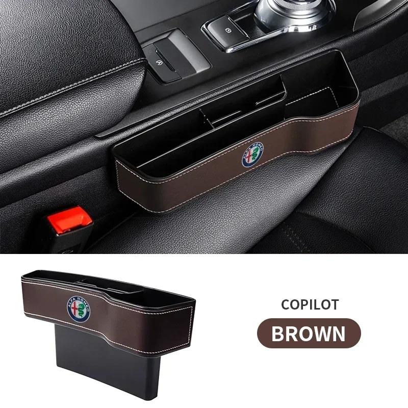 Car Seat Crevice Storage Filler Munti-functional Auto Organizer For Alfa Romeo 159 Giulietta Giulia 147 Mito 156 166 Stelvio