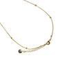 Collier Luxenter avec zircon multicolore finition or 18k - Thiem