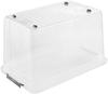 Keeper Box, Container With Lid And Wheels Leo 56 - Transparent 1 Pc