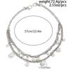 Salircon Punk Metal Imitation Pearl Pants Chain Men 2026 Trendy Silver Color Handmade Bead Jeans Waist Chain Jewelry Accessories