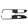 2pcs Window Lift Control Switch Panel Frame Cover Trim Fits for Ford Mustang 20152019