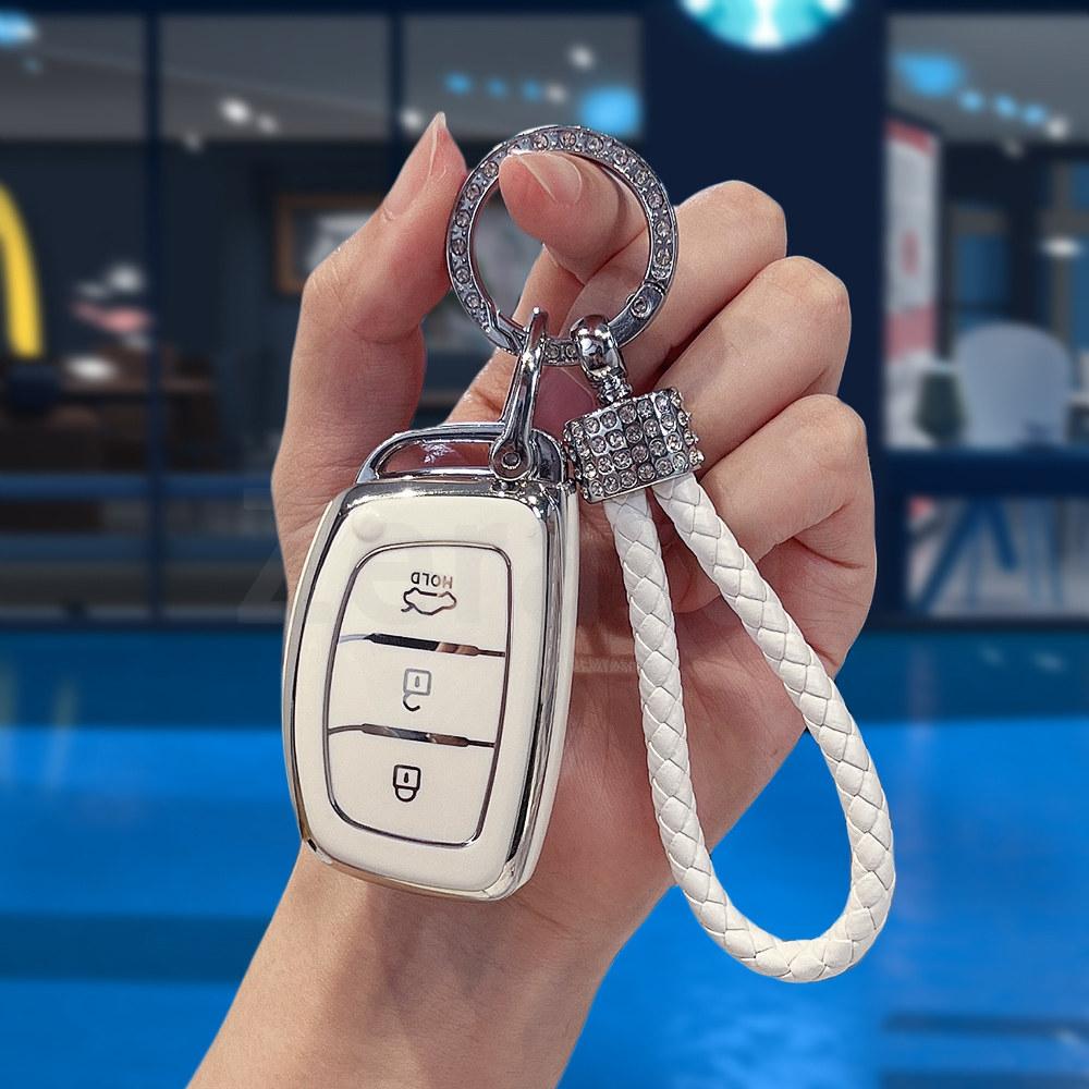 Автоматический ТПУ чехол-брелок для ключа автомобиля Hyundai Tucson Sonata Fe Creta Ix25 Ix35 Ix45 Solaris Elantra Accent I10 I20 I30 I40