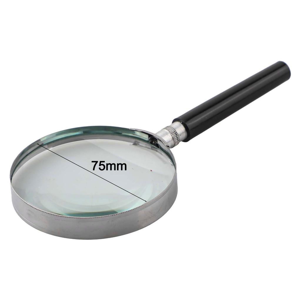 100mm Lens 5X Magnification Handheld Magnifier Magnifying Glass