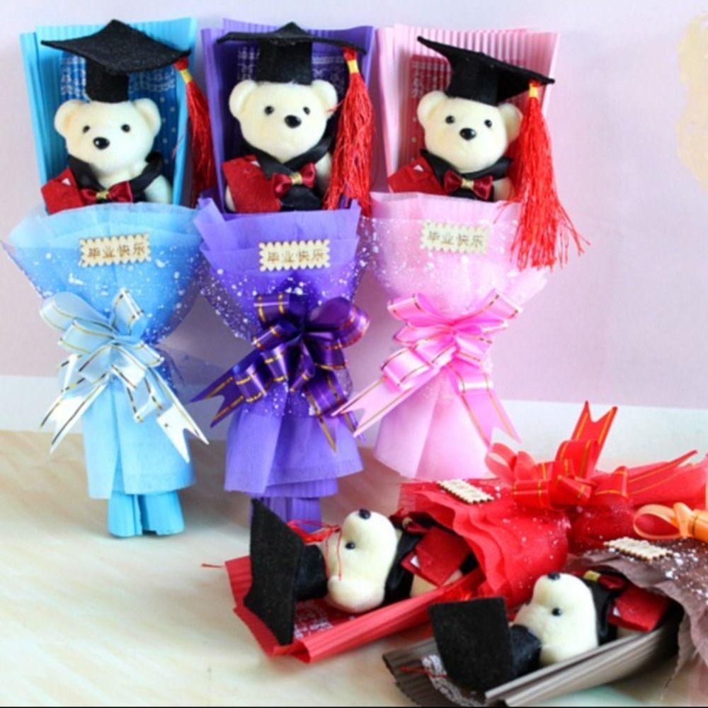 Bear Animal Graduation Gift Cartoon Bouquet Decoration Stunning Plush Toy Valentine's Day