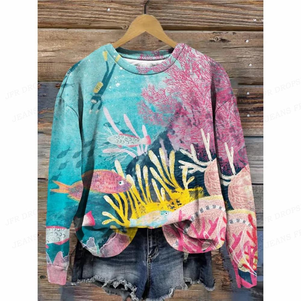 Leopard 3d Print Hoodies Women Fashon Hoodie Animal Tiger Sweats Women's Hoodies Sweatshirt Round Neck Coats  Floral Clothes