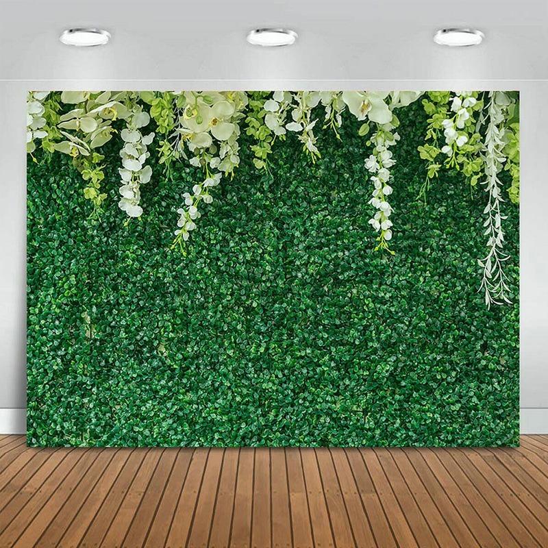 Зеленый лист фон занавес цветочный 3D свадьба день рождения фон реквизит