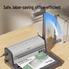 Deli 3873S 21-Hole Adjustable Comb Binding Machine CN plug (adapter included)