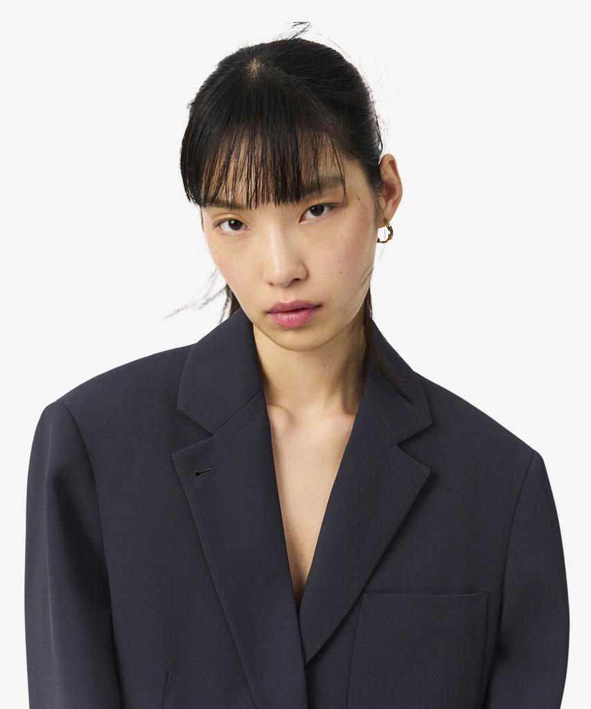 LACOSTE Women'S Relax Fit Iconic Fluid Pique Blazer Vf8502-56G Hde