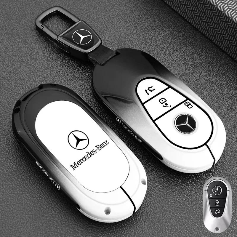 Zinc Alloy Car Key Case Cover Shell Fob For Mercedes Benz EQ AMG EQA 350 EQB EQC 400 EQE 350 EQS H243 X254 N293 V295 V295 W447 WE1