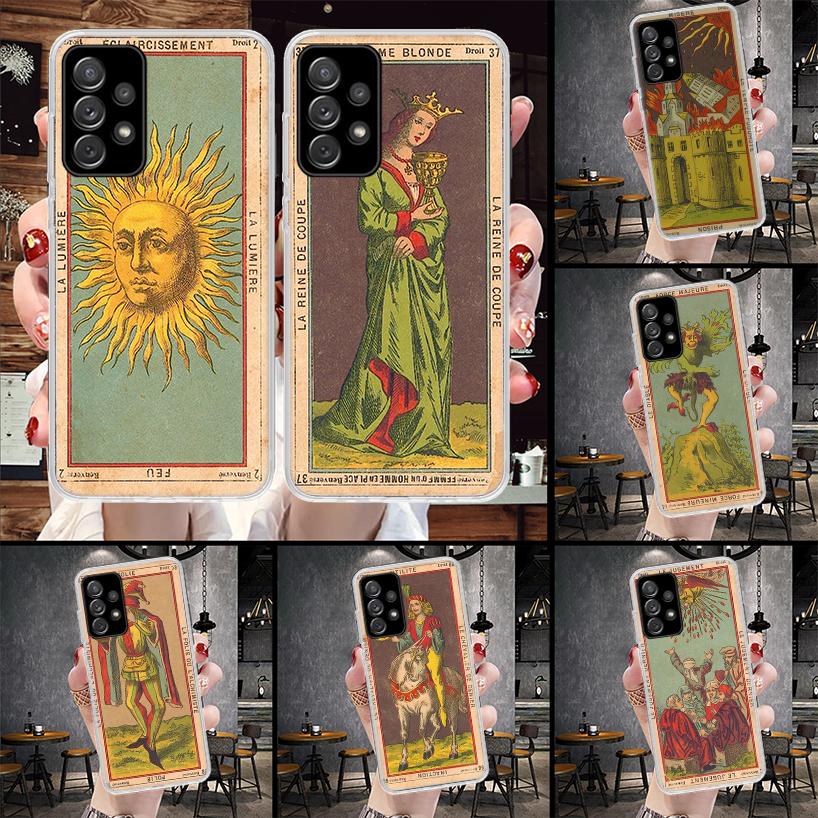 Таро Карта Чтение Искусство Мягкий Чехол Для Телефона Для Samsung Galaxy A12 A22 A32 A52 A72 A02S A51 A50S A71 A70 A31 A20S Note 20 Ultra S10
