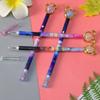 Cute Cartoon Crystal Bear Gel Ink Pens Kawaii Stationery Material Office School Supplies Kids Gifts 1 Piece