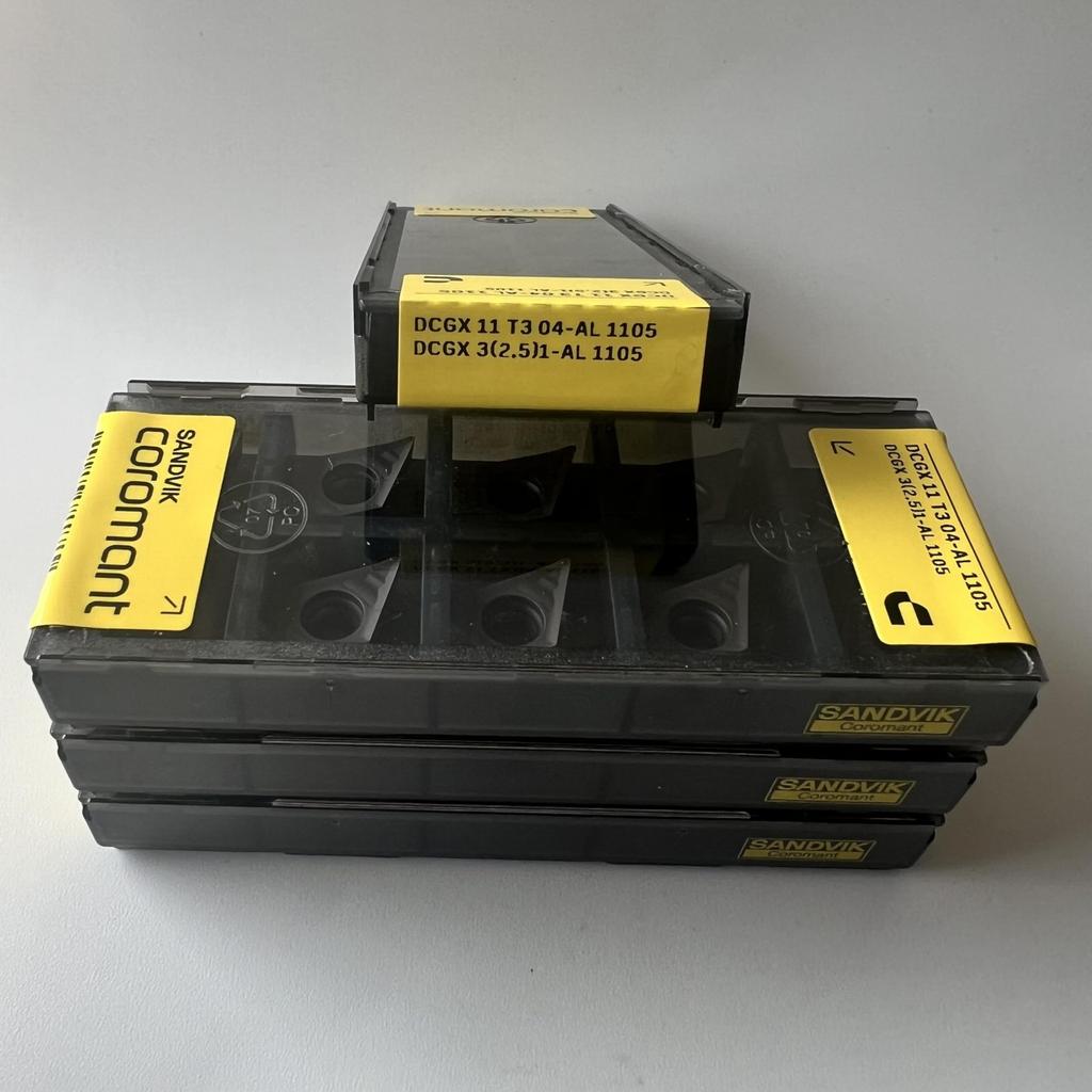 Sandvik / DCGX11T304-AL 1105 / Оригинальные шведские твердосплавные пластины 10 шт.