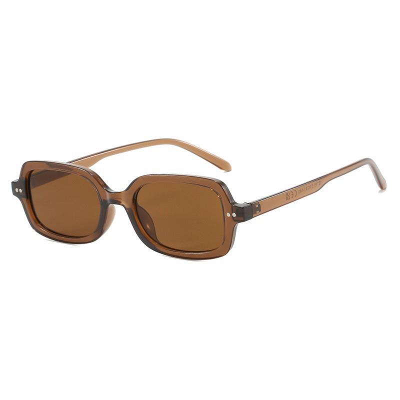 Korean Ins Style Square Sunglasses Women Men Simple Light Color Leisure Sun Glasses Commute Business Glasses