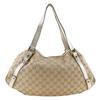 Сумка-тоут 130736 бежевая парусина GG Женская Б/у