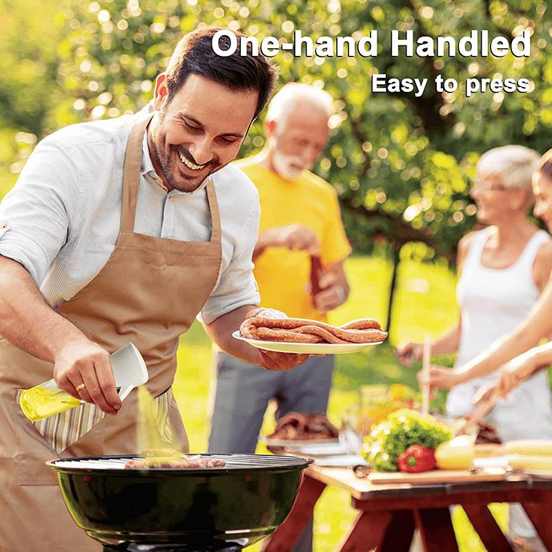 200ml Oil Spray Bottle BBQ Cooking Olive Oil Sprayer Plastic Baking Oil Spray Empty Bottle Vinegar Bottle Or Oil Brush