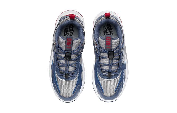 Li Ning Pentium Collection Cushioning Slip Resistant Breathable Low top Running Shoes Snow Gray Color Teenagers YKCR180-1