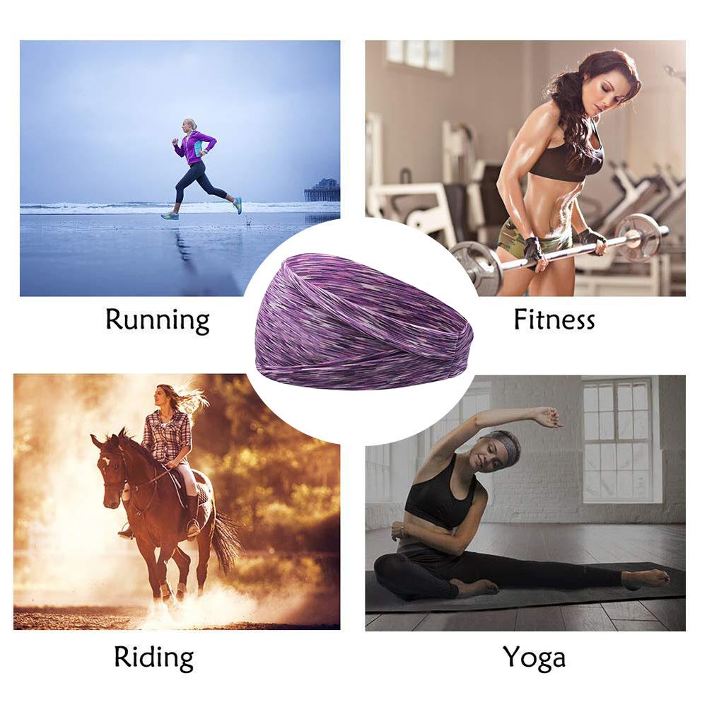 Elastic Yoga Fitness Head Band Sport Hairbands Yoga Headbands Absorbing Sweat Hairbands