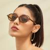 Tortoiseshell Oval Frame Sunglasses Anti Glare Sun Shadse for Women Lightweight Suitable for Daily Decoration Matching UV400